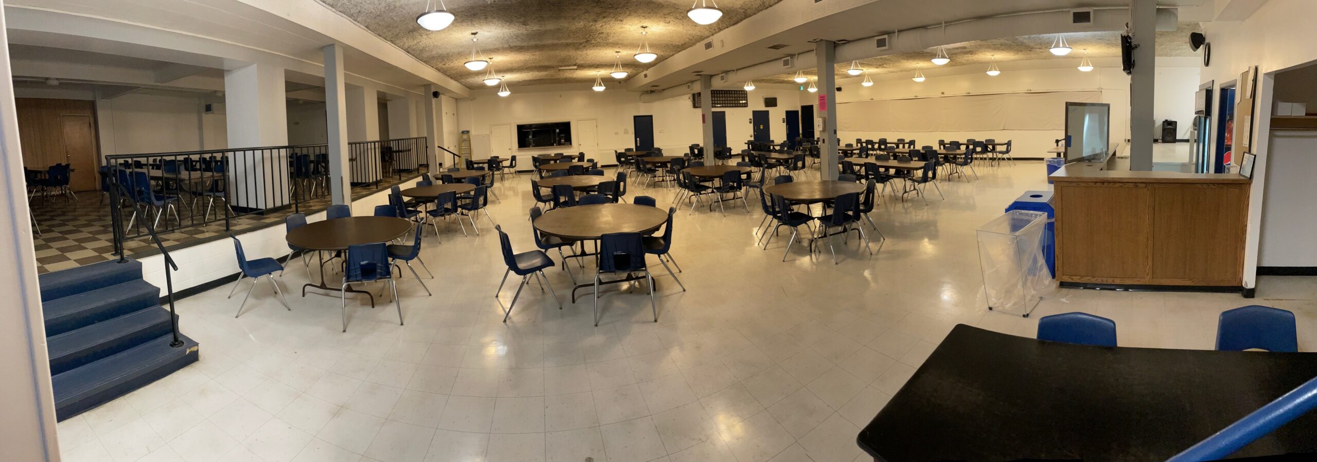 Complete hall from stairs entrance